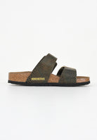 BIRKENSTOCK Ciabatte Sydney Cushion Buckle verde da donna 1030888 . BIRKENSTOCK 
