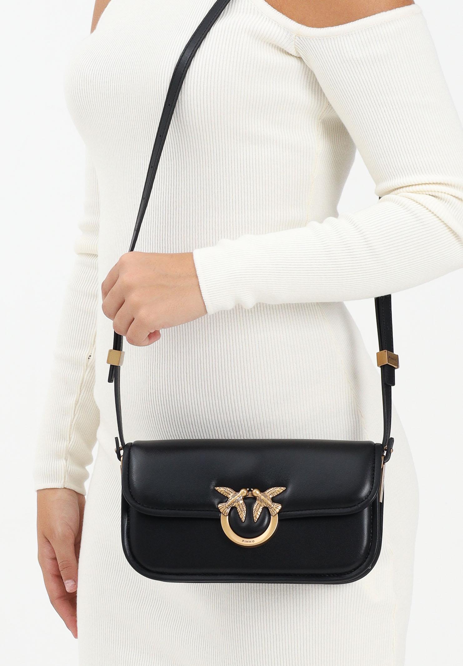 PINKO Borsa a tracolla Love Bag Box nera da donna 105083A26L Z99Q PINKO 