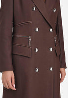 ELISABETTA FRANCHI Cappotto lungo marrone da donna CP01056E2 EA3 ELISABETTA FRANCHI 