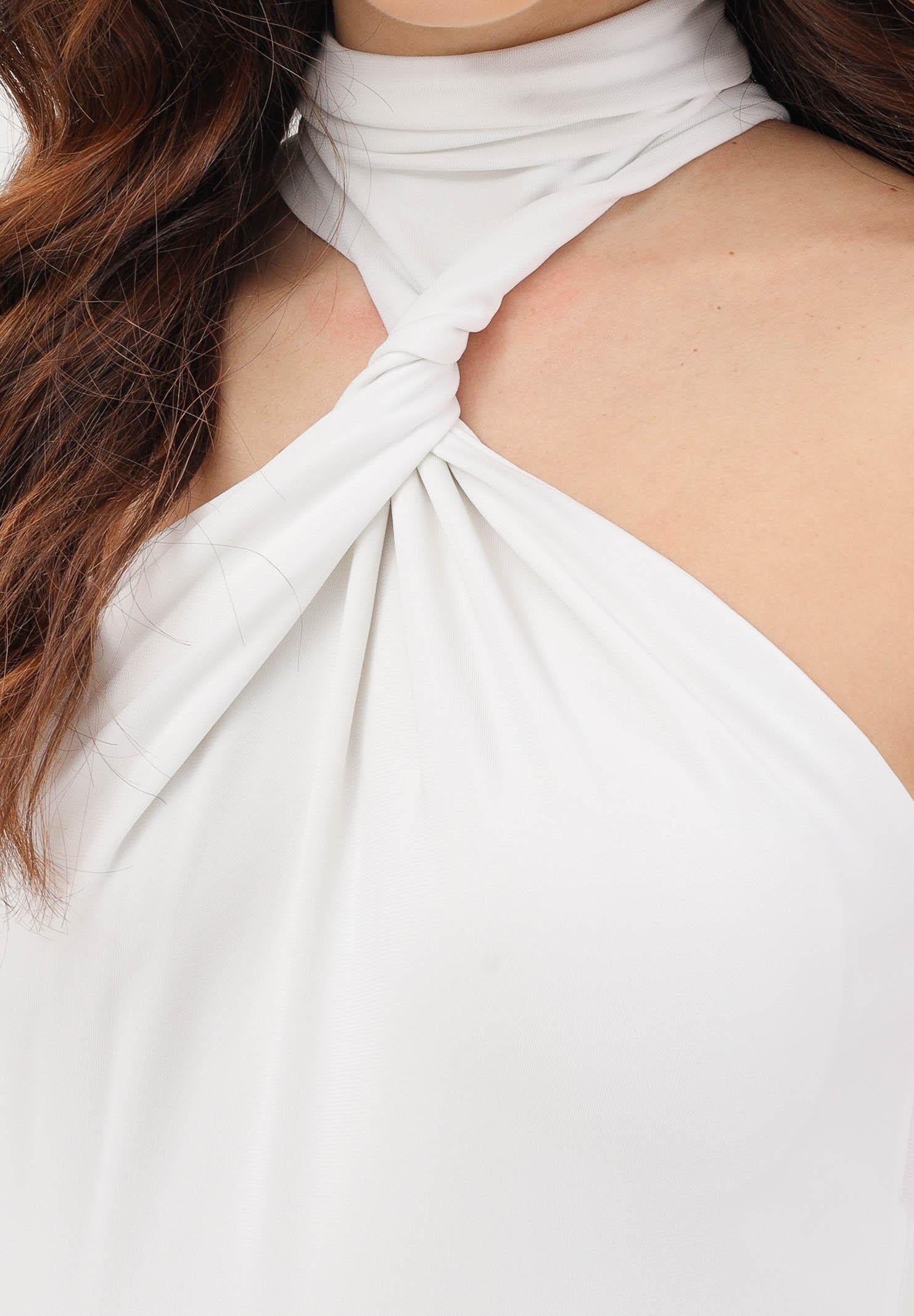 ELISABETTA FRANCHI Body smanicato avorio da donna BO03963E2 360 ELISABETTA FRANCHI 