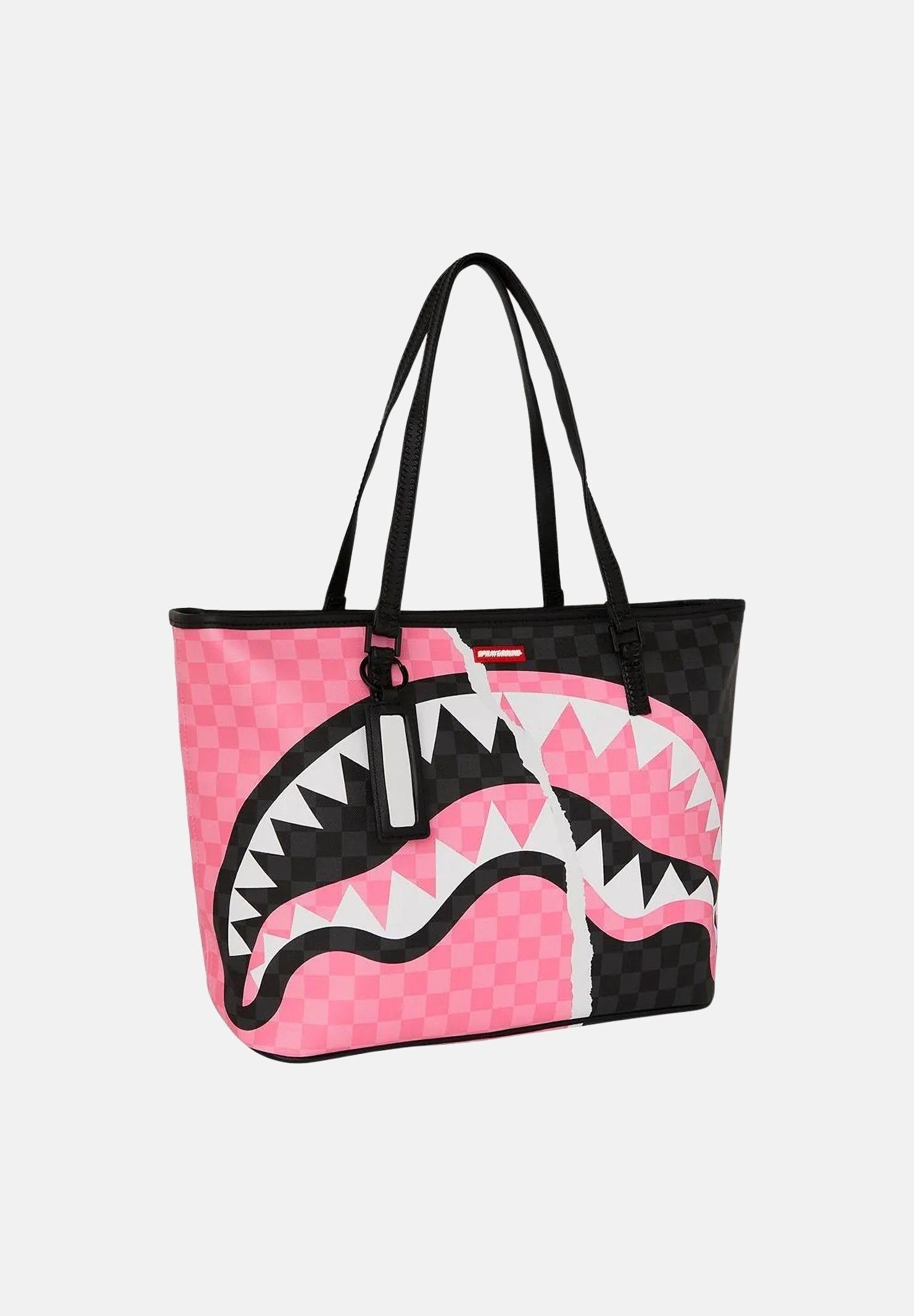SPRAYGROUND Shopper PINK AND BLACK TEAR SIP TOTE rosa e nera da donna 910T8278NSZ . SPRAYGROUND 