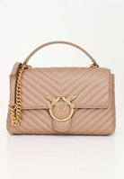 PINKO Borsa a mano Classic Love Bag Puff da donna in nappa trapuntata biscotto 100043A0GK D01Q PINKO 