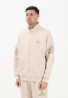 ADIDAS PERFORMANCE Felpa con zip Future Icons 3-Stripes Woven beige da uomo KD5234 . ADIDAS PERFORMANCE 