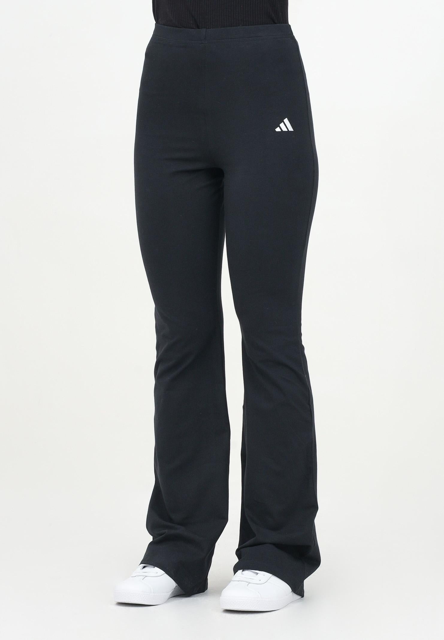 ADIDAS PERFORMANCE Leggings sportivo Essentials Small Logo Flared nero da donna JD9961 . ADIDAS PERFORMANCE 