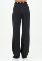 ELISABETTA FRANCHI Pantalone elegante nero da donna con accessorio gioiello PA09956E2 110 ELISABETTA FRANCHI 