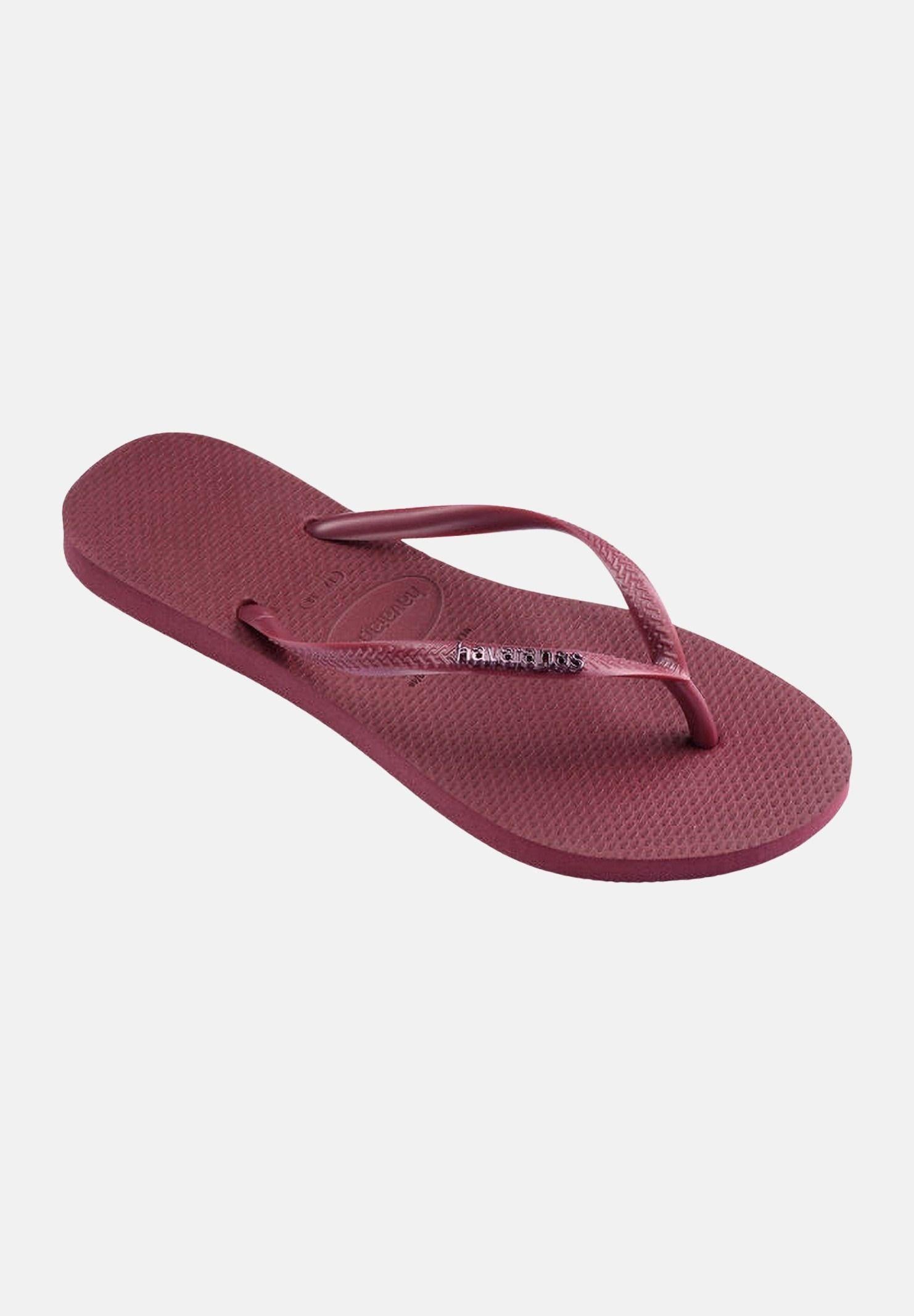 HAVAIANAS Infradito Slim Logo Metallic bordeaux da donna 4119875 9339 HAVAIANAS 