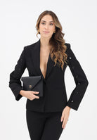 PINKO Giacca nera da donna con bottoni lungo le maniche 105679A2R9 Z99 PINKO 