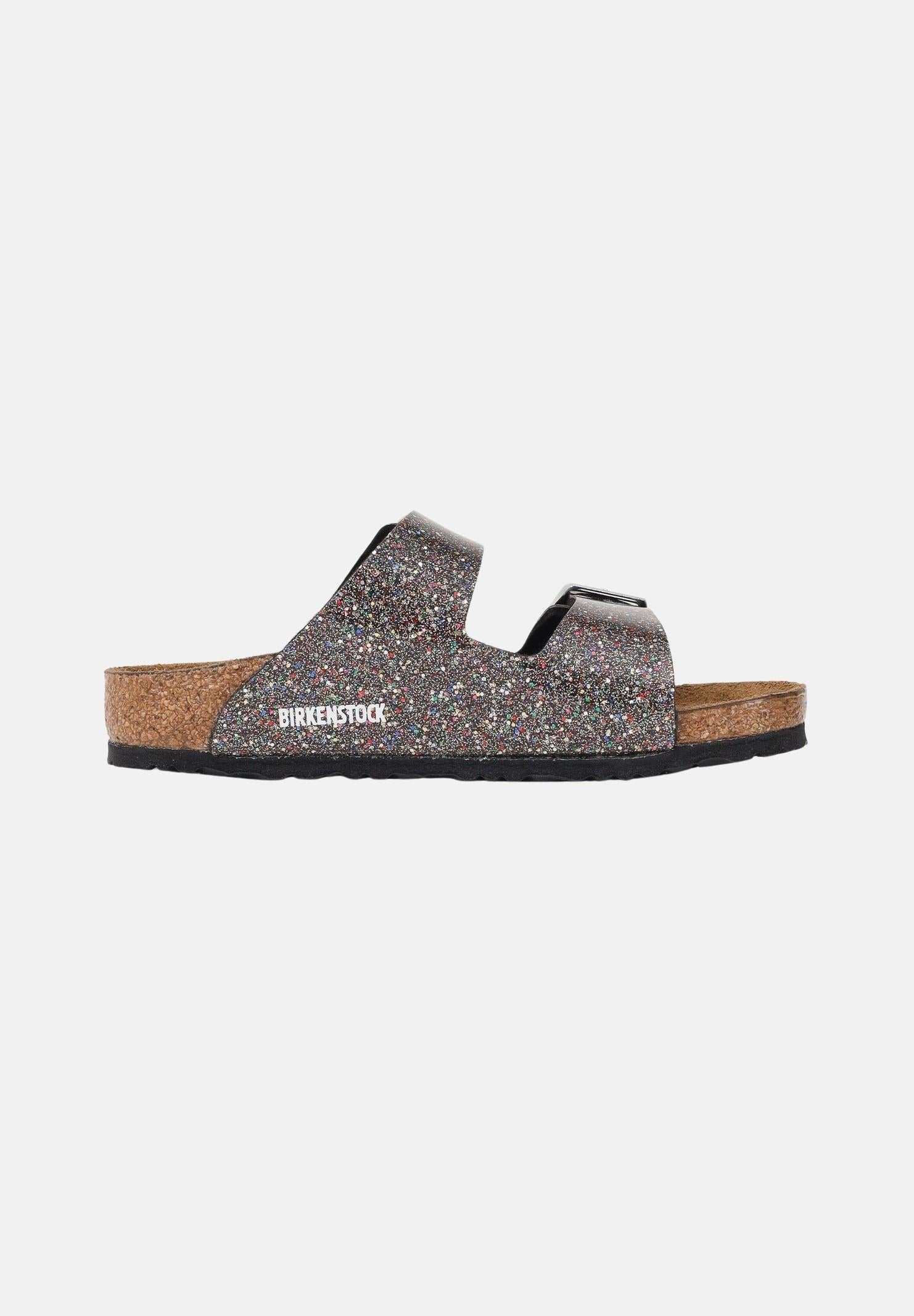 BIRKENSTOCK Ciabatte Arizona nere da bambina con strass 1017382 . BIRKENSTOCK 