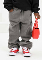 ADIDAS ORIGINALS Jeans in denim grigio per bambino e bambina JV7802  ADIDAS ORIGINALS 
