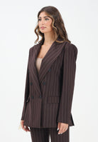 MAR DE MARGARITAS Giacca doppiopetto Helsa moro da donna MMABW01390 MA03 Mar de margaritas 