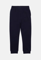 Pantalone sportivo blu per bambino e bambina rifinito da ricamo coccodrillo XJ9728 166 LACOSTE 