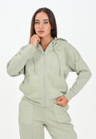 PUMA Felpa con zip PUMA Class verde da donna 688150 82 PUMA 