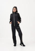PALM ANGELS Pantalone sportivo nero per donna, ragazzi e bambini con logo PBCJ002S26FAB001 110 PALM ANGELS 