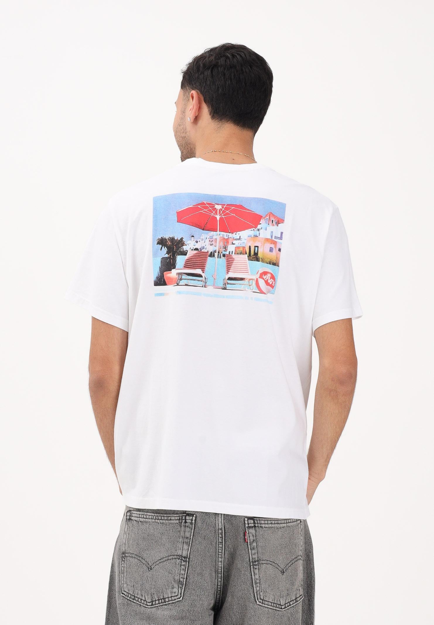 LEVI'S T-shirt a manica corta bianca da uomo con stampa sul retro 16143-2512 . LEVI'S® 