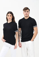DSQUARED2 T-shirt a manica corta nera per uomo e donna con manica logata D9M3S5930 001 DSQUARED2 