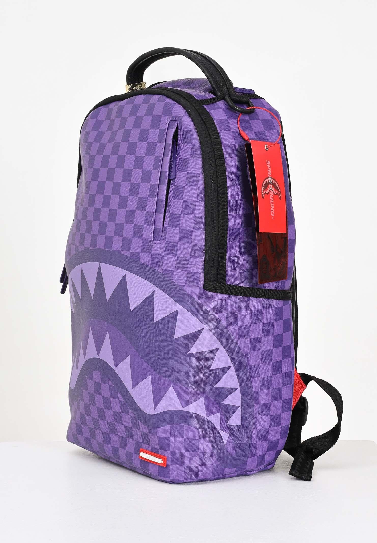SPRAYGROUND Zaino PURPLE SHARK SHARKS IN PARIS DLXSV viola per uomo e donna 910B7645NSZ  SPRAYGROUND 