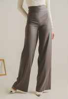 SANTAS Pantalone elegante POUVOIR grigio da donna con micro gessatura PV2626 GR SANTAS 