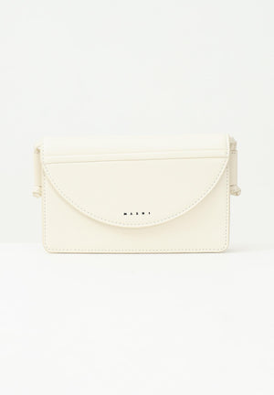 MARNI Borsa a tracolla panna da donna con logo M01256M00TK 0M221 MARNI 