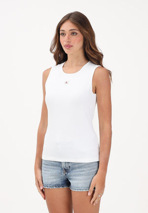 CALVIN KLEIN JEANS Canotta bianca da donna con cut-out sulla schiena LV047F246G YAF CALVIN KLEIN JEANS 