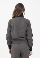 ADIDAS ORIGINALS Felpa con zip verde militare da donna JY3523  ADIDAS ORIGINALS 