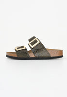 BIRKENSTOCK Ciabatte Sydney Cushion Buckle verde da donna 1030888 . BIRKENSTOCK 