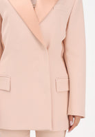 ELISABETTA FRANCHI Giacca doppiopetto nude da donna in crêpe leggero e raso GI24163E2 EA1 ELISABETTA FRANCHI 