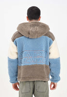 NAPAPIJRI Giubbotto da uomo in morbido pile teddy effetto shearling, con un design color block NP0A88YIMQS1  NAPAPIJRI 
