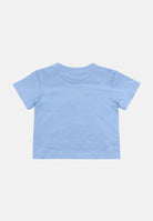 PALM ANGELS T-shirt a manica corta celeste da neonato con stampa PBXB001S26JER001 050 PALM ANGELS 