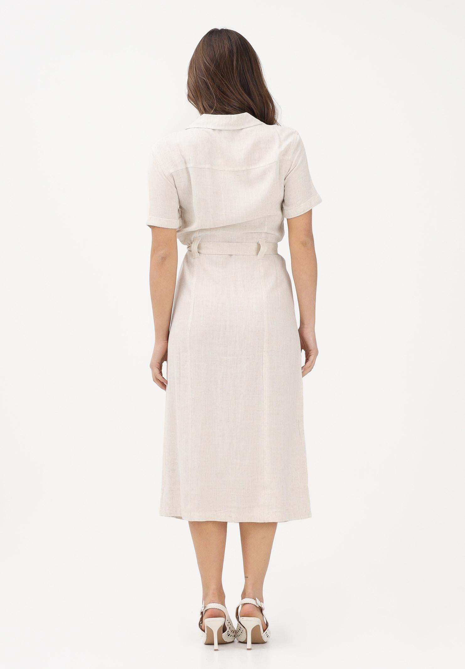 ONLY Abito midi beige da donna con cintura 15347210 MO ONLY 