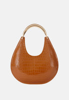 ELISABETTA FRANCHI Borsa a mano color cammello da donna con stampa cocco BS28A56E2 EC1 ELISABETTA FRANCHI 