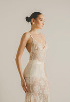 SANTAS Body RADIANCE panna da donna con ricamo in pizzo floreale PV2615 PA SANTAS 