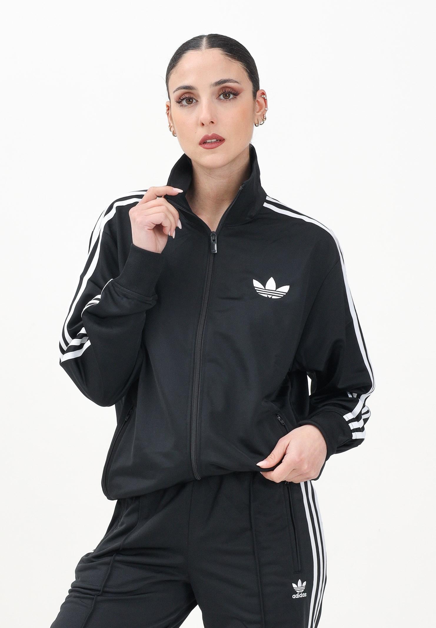 ADIDAS ORIGINALS Felpa con zip Adicolor Classic Firebird Loose nera da donna JC8251 . ADIDAS ORIGINALS 