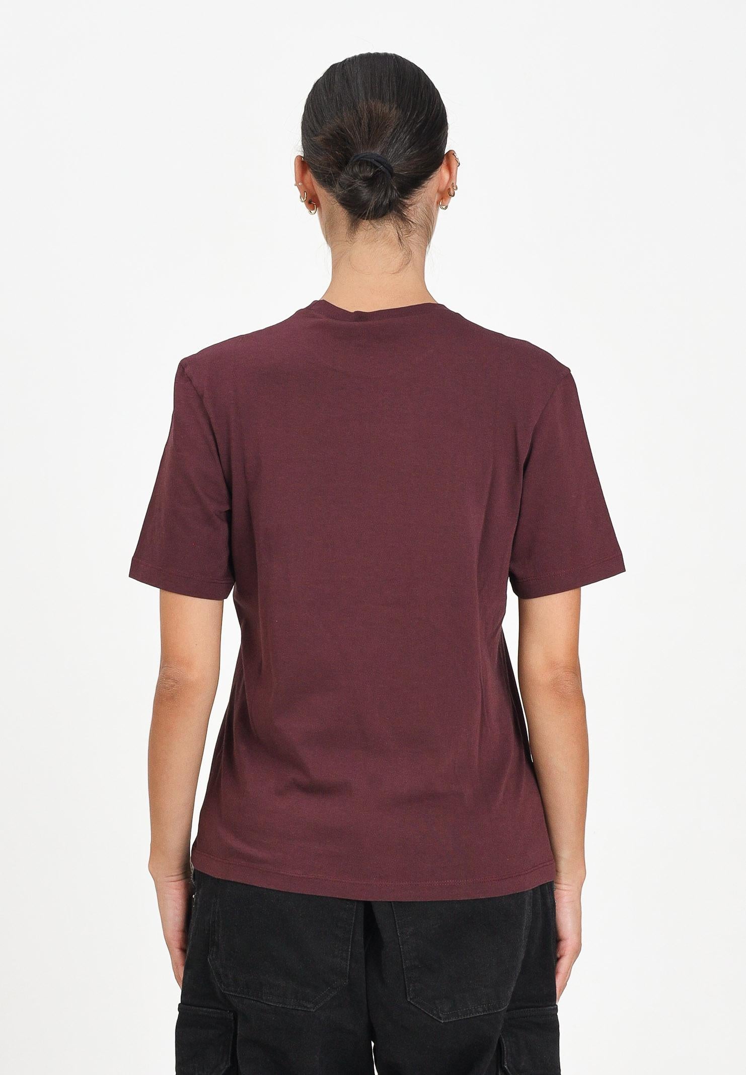 MARNI T-shirt a manica corta bordeaux per donna, ragazzi e bambini con stampa logo M01601M00RF 0M434 MARNI 