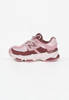 NEW BALANCE Sneakers 9060 rosa e bordeaux da neonato IV9060EP  NEW BALANCE 