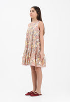 N21 Abito corto rosa per donna, ragazze e bambine con motivo floreale ricamato con paillettes N2109IN0480 0N321 N21 