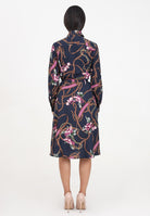 Abito midi blu da donna con stampa 200940188001 NAVY LAUREN RALPH LAUREN 