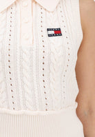 TOMMY JEANS Top in maglia panna da donna DW0DW22318 YBH TOMMY JEANS 