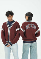 GCDS Cardigan College bordeaux per uomo e donna B2EM1800KI3 49 GCDS 