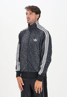 ADIDAS ORIGINALS Felpa con zip Firebird Loose Leo nera da uomo JV7579  ADIDAS ORIGINALS 