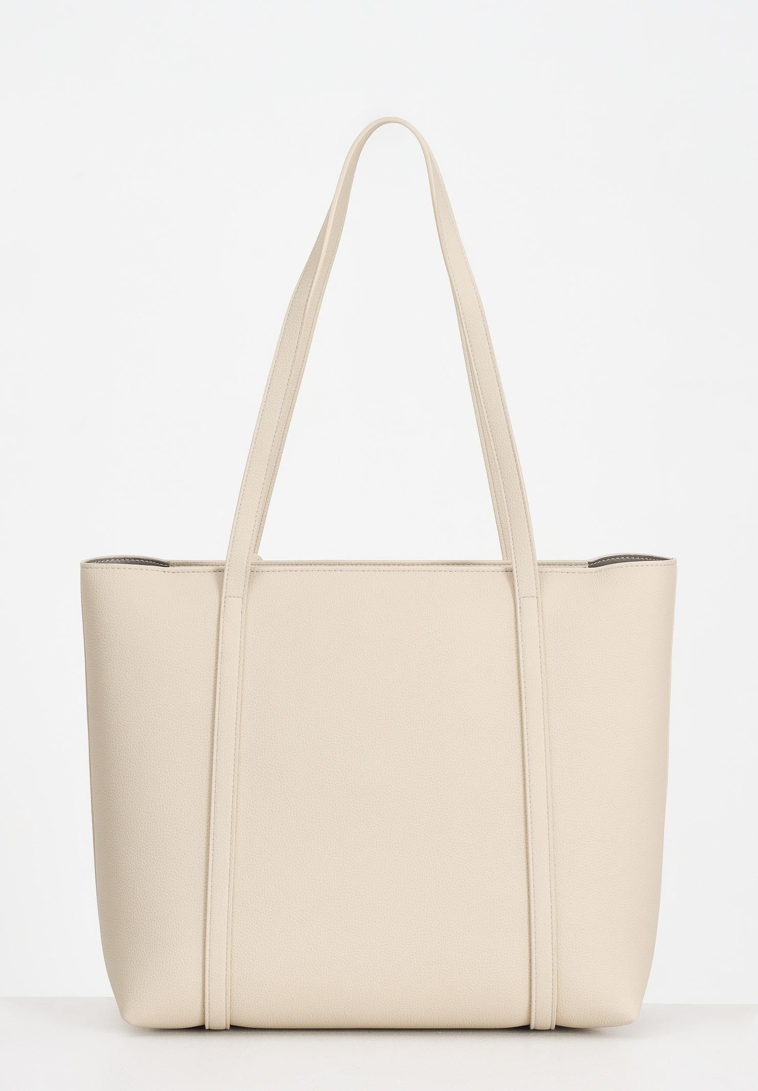 ARMANI EXCHANGE Shopper beige da donna con logo e ciondolo rimovibile AX 942930CC726 M1149 ARMANI EXCHANGE 