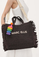 MARC ELLIS Borsa BUBY S CLAIRE L in rafia marrone da donna BUBY-S-CLAIRE-L MO MARC ELLIS 