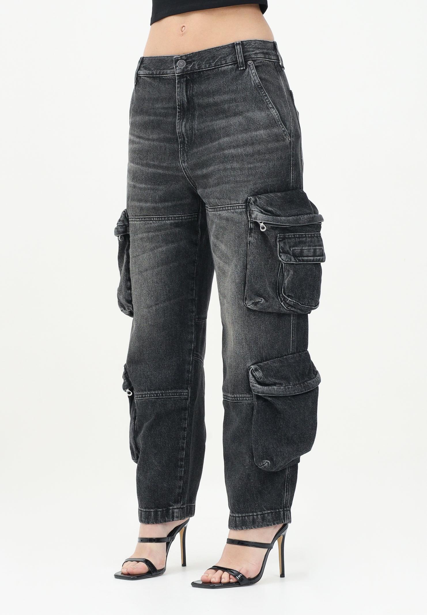 DIESEL Jeans cargo Dfish-Cargo-S-J in denim nero