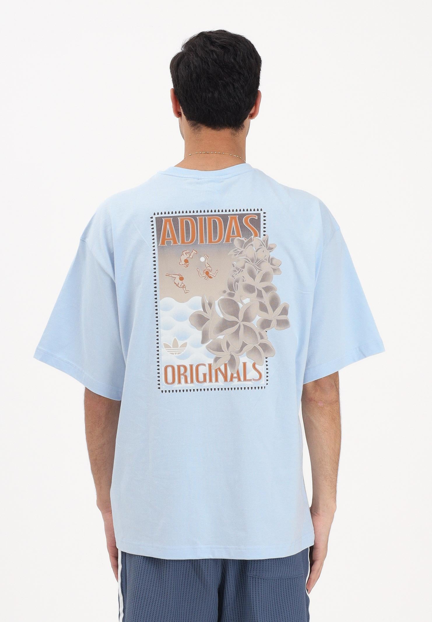ADIDAS ORIGINALS T-shirt a manica corta Graphic azzurra da uomo KX1263 . ADIDAS ORIGINALS 