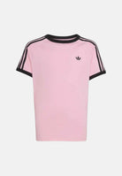 ADIDAS ORIGINALS T-shirt a manica corta 3 STRIPES rosa da bambina KE0922 . ADIDAS ORIGINALS 