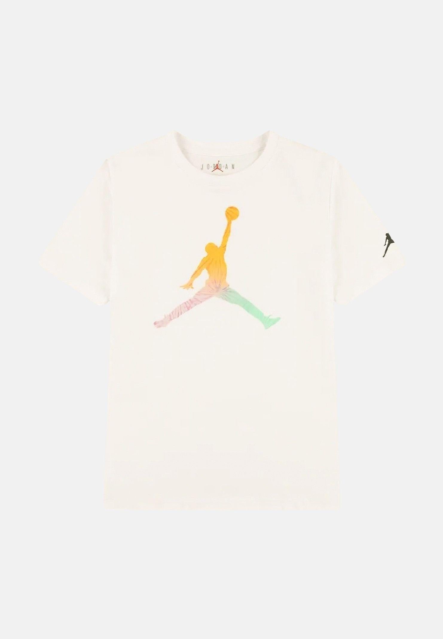 JORDAN T-shirt a manica corta Jumpman panna per bambino e bambina 95F822 W5T JORDAN 