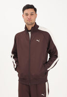 PUMA Felpa con zip T7 ALWAYS ON marrone da uomo 629587 31 PUMA 