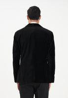 SELECTED HOMME Giacca monopetto in velluto nero da uomo 16099488 Black SELECTED HOMME 