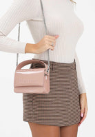 BLAUER Borsa a mano in vernice lucida nude da donna con logo F5MIN01LUXMIG NUD BLAUER 