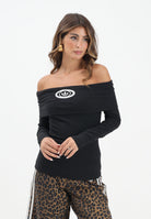 ADIDAS ORIGINALS Maglia Adidas Originals Off Shoulder nera da donna KA2690 . ADIDAS ORIGINALS 