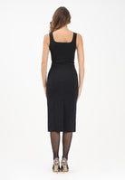 PATRIZIA PEPE Abito midi ESSENTIAL nero da donna 8A1514A6F5 K103 PATRIZIA PEPE 